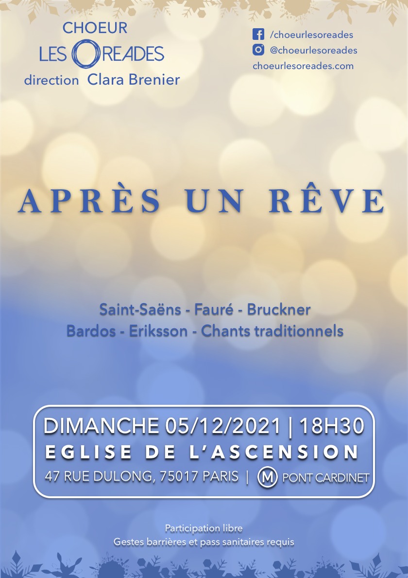 Affiche ou photo : Concert 5 décembre 2021