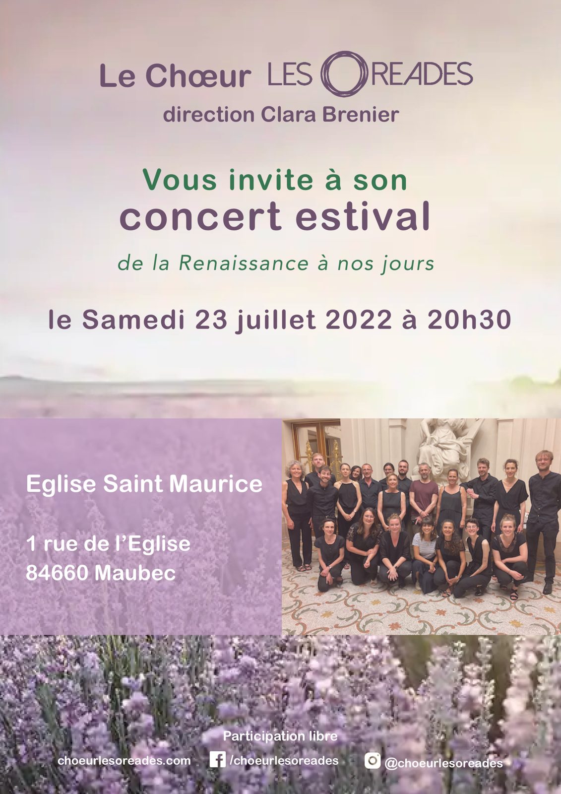Affiche ou photo : Concert été 2022